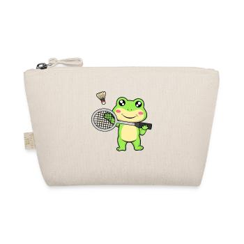 Navette Cute Frog Badminton Hobby Sports - Trousse biologique - nature - Devant