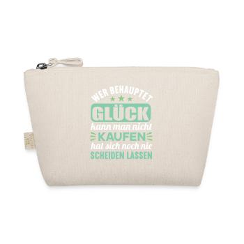 Wer behauptet Glück kann man nicht kaufen - Bio-Täschchen - Natur - Vorne