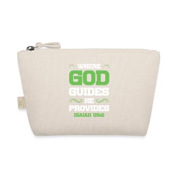 God directs the Bible - Organic Pouch - nature - Front