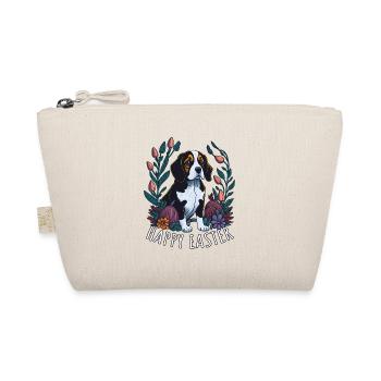 Beautiful beagle dog easter spring beagle - Organic Pouch - nature - Front