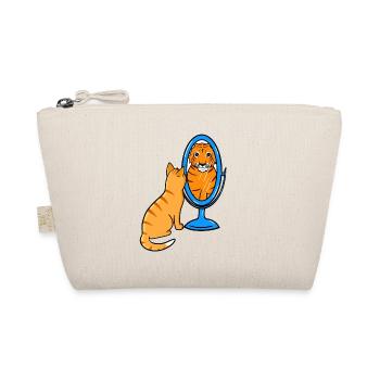 Cute tabby cat - tiger - Organic Pouch - nature - Front