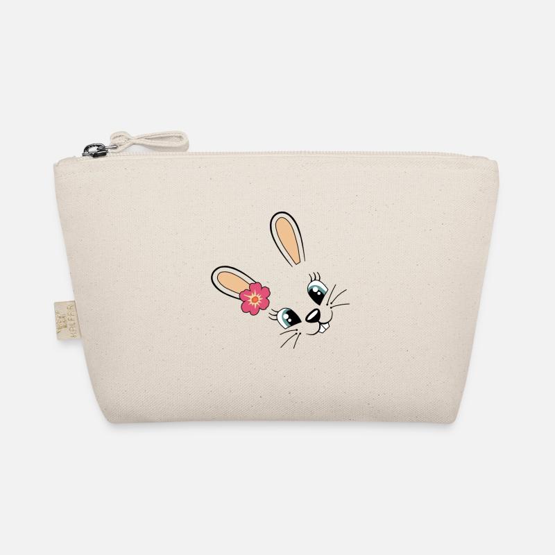 Bunny Cute Bunny Easter Easter Bunny Cute Flower Organic Pouch