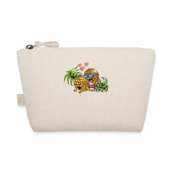 pizza fast food love dishes pineapple pizza - Organic Pouch - nature - Front