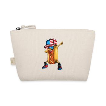 Lustiges Hot Dog Dabbing Fast Food Essen Kochen - Bio-Täschchen - Natur - Vorne
