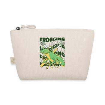Frogging Kaulquappe Laubfrosch Kröte Frosch Fänger - Bio-Täschchen - Natur - Vorne