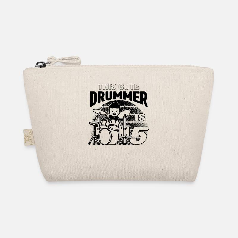 Ce joli batteur a 5 ans - Birthday Drumme Trousse biologique