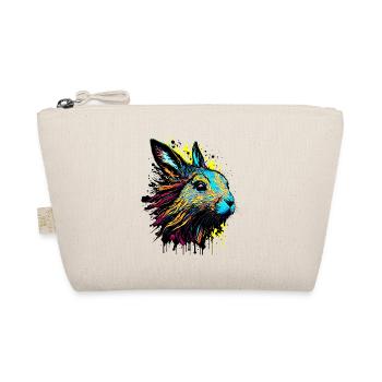 Lapin lapin Cadeau de Pâques Visage de lapin coloré - Trousse biologique - nature - Devant