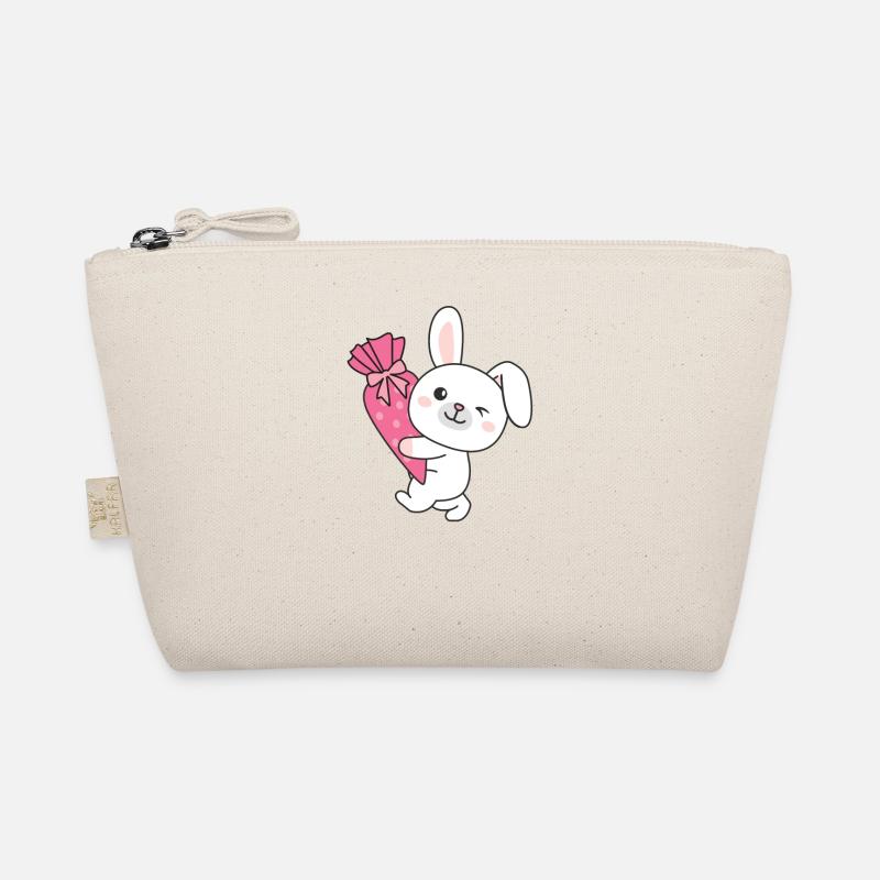 bye bye kindergarten hello school rabbit Organic Pouch