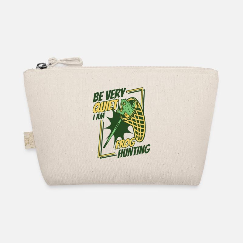 Be Very Quiet I Am Frog Hunting Toad Frog Organic Pouch