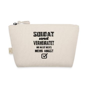 Soldat und Verheiratet - Bio-Täschchen - Natur - Vorne