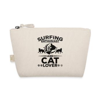 Surfing Enthusiast And Cat Lover - Water Surfer - Organic Pouch - nature - Front
