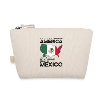 Born Mexican Mexico American USA Citizenship - Organic Pouch - nature - Front
