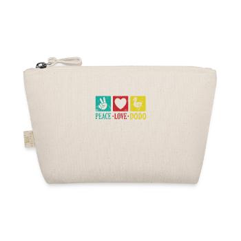 Peace Love Dodo Vogel aus Mauritius - Bio-Täschchen - Natur - Vorne