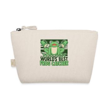 World's Best Frog Catcher Kröte Kaulquappe Frosch - Bio-Täschchen - Natur - Vorne