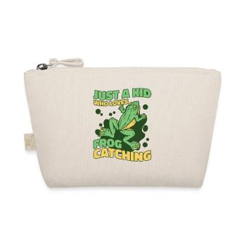 Just A Kid Who Loves Frog Catching Laubfrosch - Bio-Täschchen - Natur - Vorne