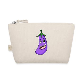 Motif aubergine - Trousse biologique - nature - Devant