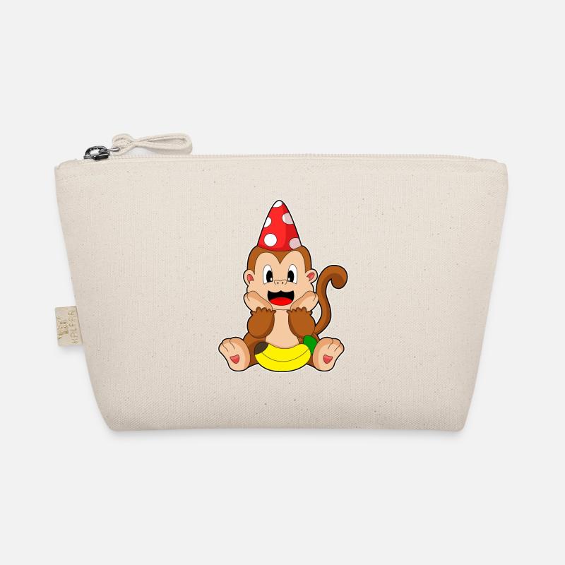 Monkey Party Hat Organic Pouch