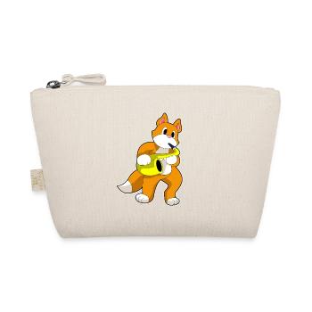 Cat Musician Saxophone Music - Organic Pouch - nature - Front