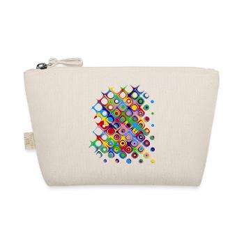 Colorful pattern (circles, shapes) - Organic Pouch - nature - Front