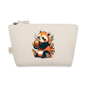 Happy red panda aime la bière - Trousse biologique - nature - Devant