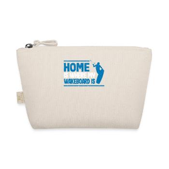 Home Is Where My Wakeboard Is Funny Wakeboarding - Bio-Täschchen - Natur - Vorne