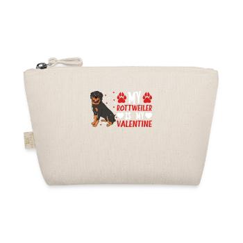 My Rottweiler Is My Valentine - Organic Pouch - nature - Front