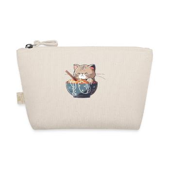 But first ramen cute cat eats ramen - Organic Pouch - nature - Front