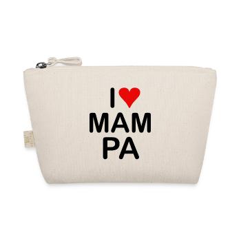 I love MAMPA - Organic Pouch - nature - Front