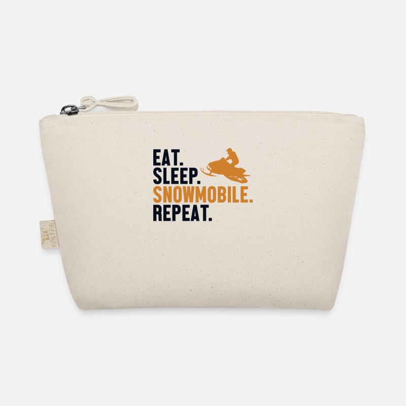Eat Sleep Snowmobile Repeat Snowmobile Driver Organic Pouch