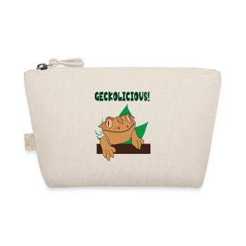 Geckolicious Drôle, mignon lézard, gecko huppé - Trousse biologique - nature - Devant