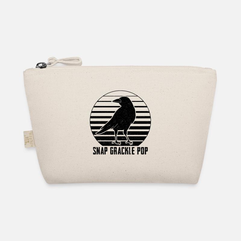 Amsel Grackle Vogel Design für Vogelbeobachter Bio-Täschchen
