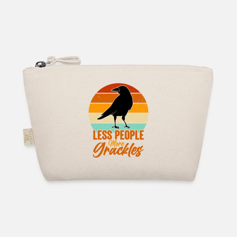 Amsel Grackle Vogel Design für Vogelbeobachter Bio-Täschchen