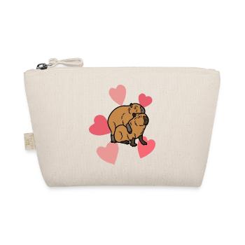 Capybara in love - Organic Pouch - nature - Front