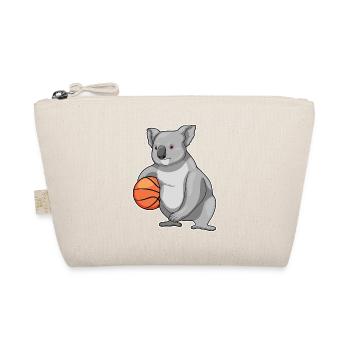 Koala Basketballspieler Basketball - Bio-Täschchen - Natur - Vorne