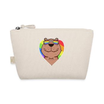 Arc-en-ciel - Capybara avec lunettes et coeur - Trousse biologique - nature - Devant