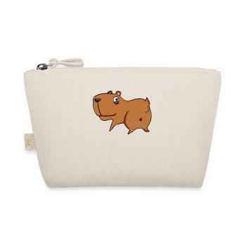 Capybara von hinten - Capybara Hintern - Bio-Täschchen - Natur - Vorne