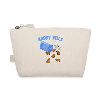 Happy Pills Capibara Lustige Capybaras Liebhaber Humor - Bio-Täschchen - Natur - Vorne