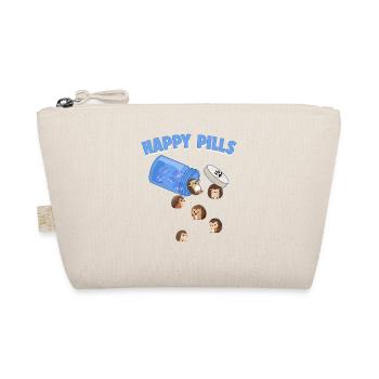 Happy Pills Hedghogs Lustige Skurrile Igelliebe - Bio-Täschchen - Natur - Vorne