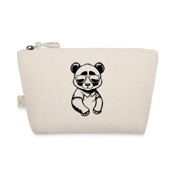 Cool Cartoon Panda avec des lunettes de soleil Kawaii - Trousse biologique - nature - Devant