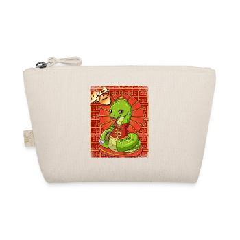 Year of the Serpent Lunar New Year Chinese - Organic Pouch - nature - Front