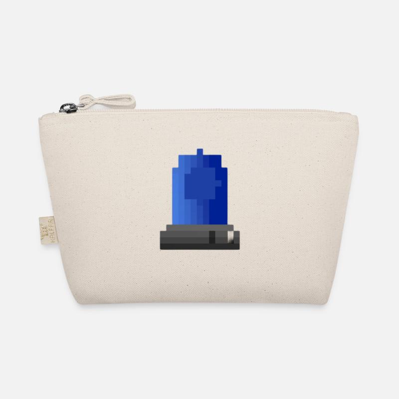 Blue light siren pixel art Organic Pouch