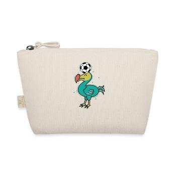 Dodo spielt Fußball Vogel aus Mauritius - Bio-Täschchen - Natur - Vorne