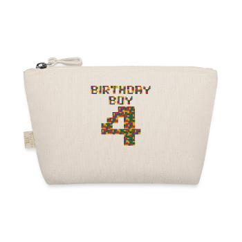 Mignon 4ème anniversaire cadeau de 4 ans bâtiment en bloc - Trousse biologique - nature - Devant