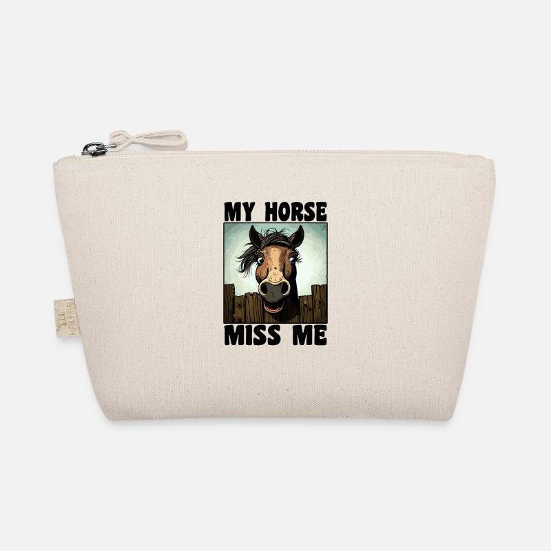 Lustiger Pferde Spruch Bio-Täschchen