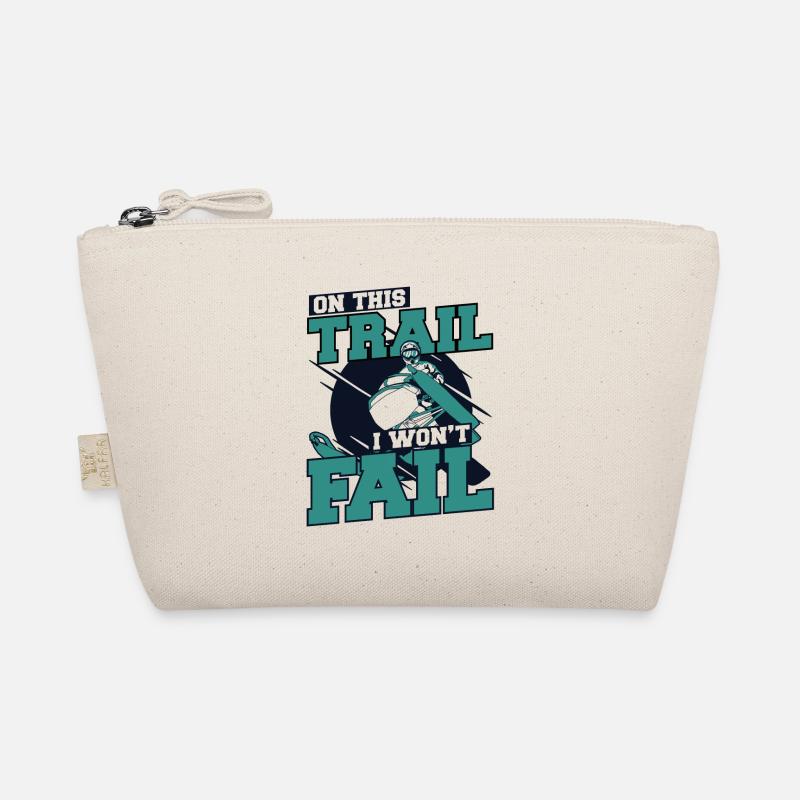 On This Trail I Won't Fail Snowmobile Driver Organic Pouch
