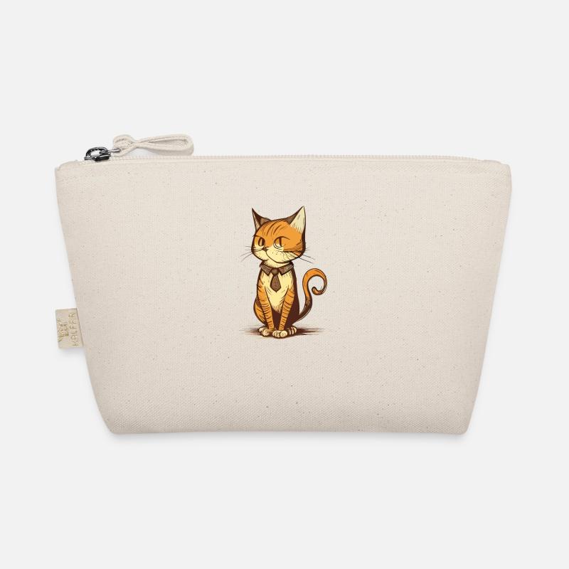 Dessin animé de chat mignon Trousse biologique