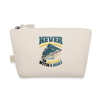 Never underestimate an old man with a boat - Organic Pouch - nature - Front
