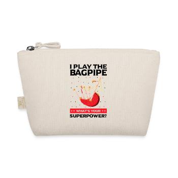 Bagpipe Design for Scotland Pride and Bagpipes - Organic Pouch - nature - Front