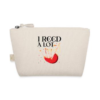 Bagpipe Quote for Scots and Bagpipe Musicians - Organic Pouch - nature - Front