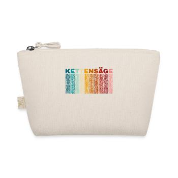 Kettensäge Retro - Bio-Täschchen - Natur - Vorne